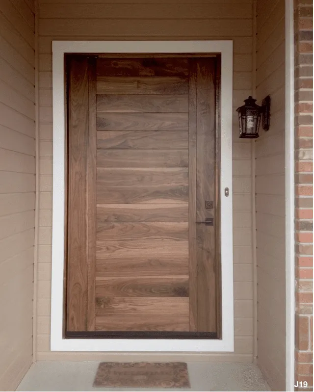 Custom Urban in Walnut with Oil Rubbed Bronze Square Deadbolt and Matching Helios Lever
