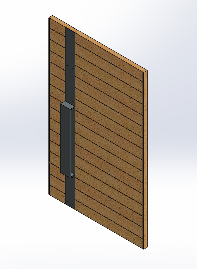 Face Mounted Steel <br>Pull Handle - Image 3