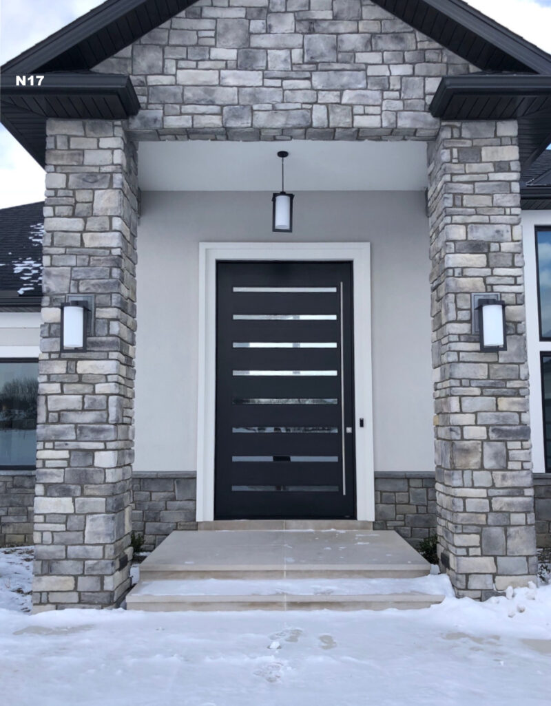 Lassen Pivot Door in Paint Grade Mahogany