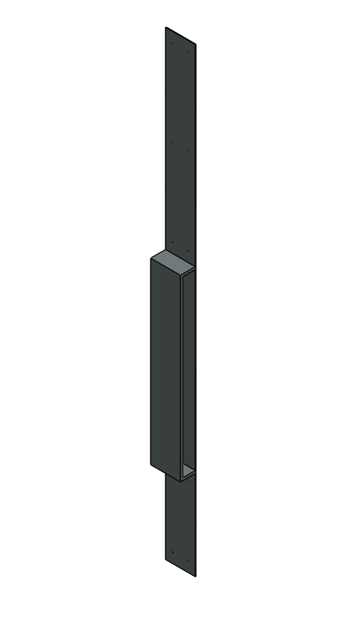 Face Mounted Steel <br>Pull Handle - Image 2