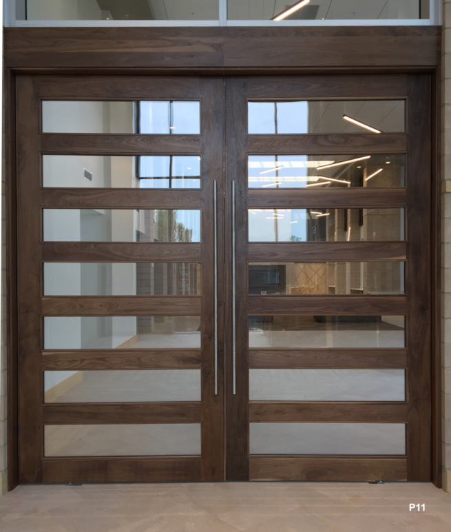 Hannah Design Double Door System in Walnut