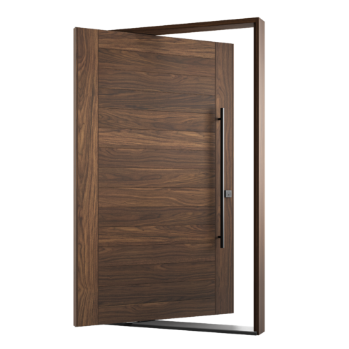 Exterior Pivot Doors - Custom - Urban - Pivot Door Company - Penthouse Apartment Off The Grid Van Door Custom Massive Low Side Pivot Door