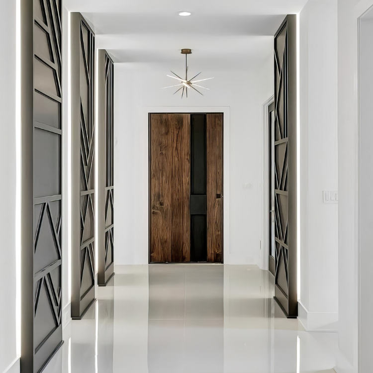 Mehta Walnut Pivot Door
