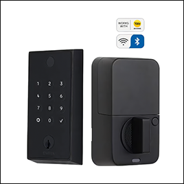 Emtek Touchscreen Smart Keypad in Flat Black
