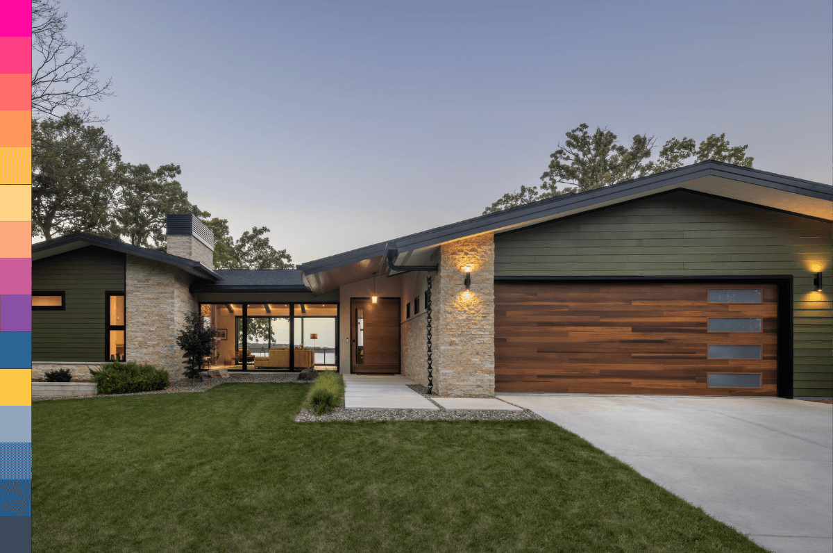 Picking the perfect pivot door -- Midcentury
